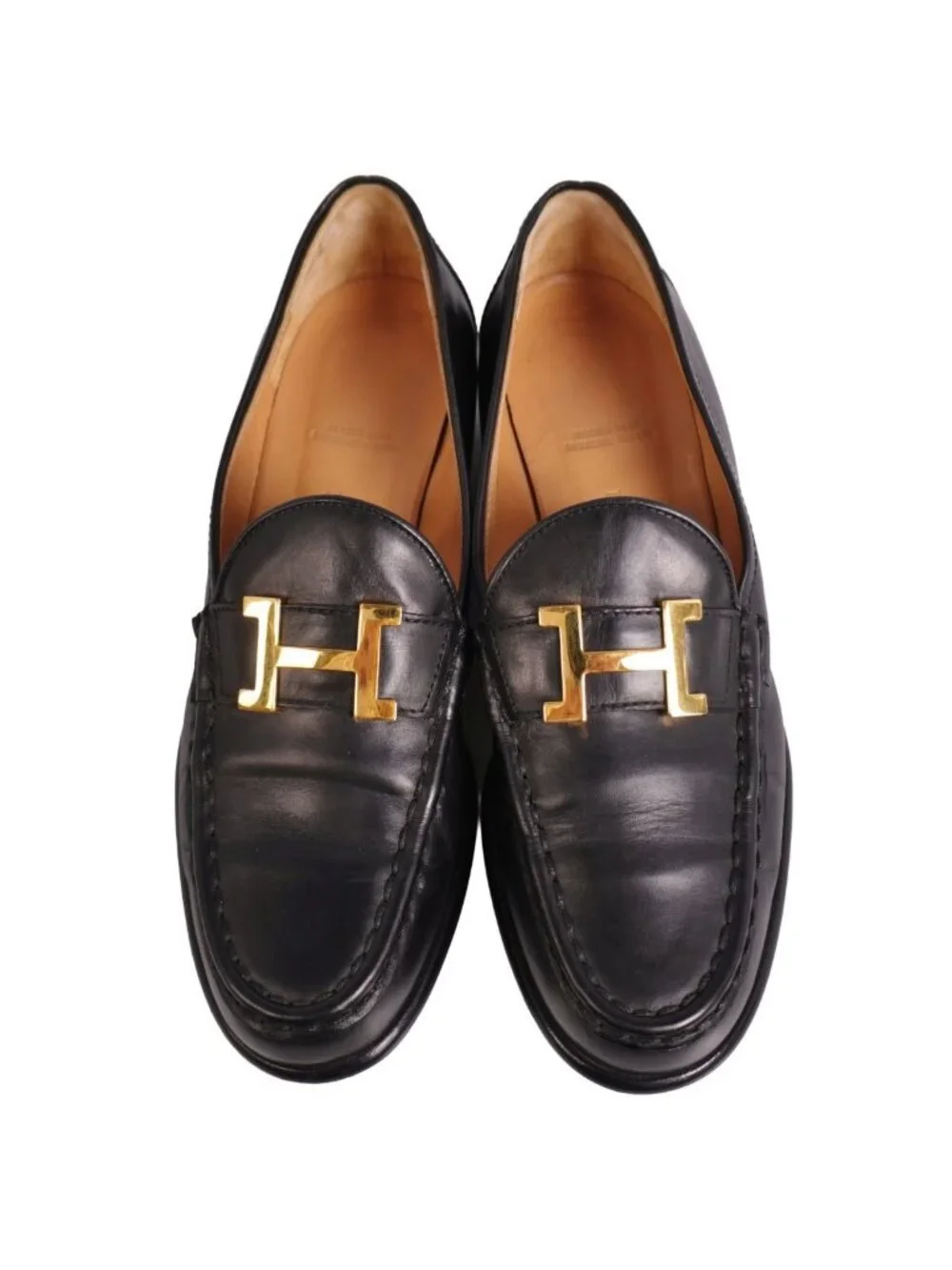Hermes Loafers Moccasins Constance Logo Les - Picture 4 of 9
